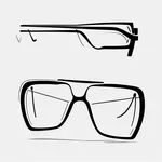 square rim glasses image